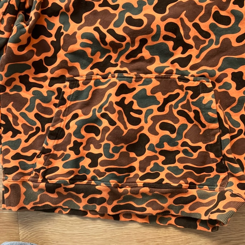 Alaskan Hardgear by Duluth Trading Camouflage Orange Hoodie sz Medium - Picture 6 of 7